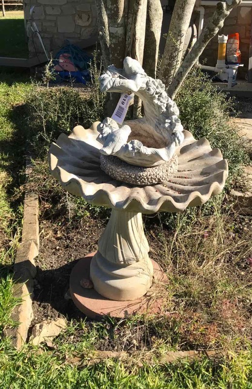 lot 519 image: Concrete  Bird Bath