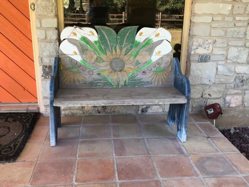 lot 524 image: Patio Bench
