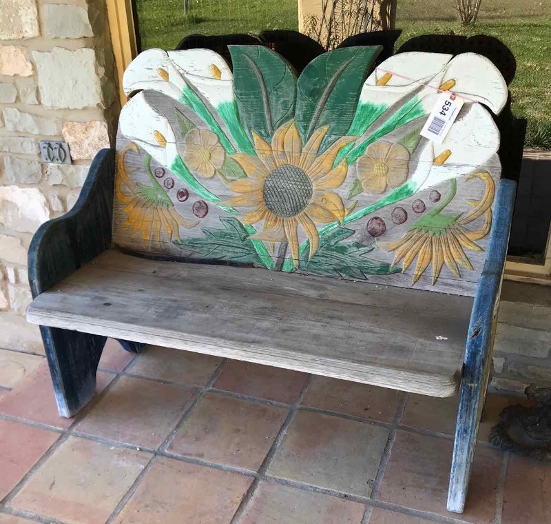 lot 534 image: Patio Bench