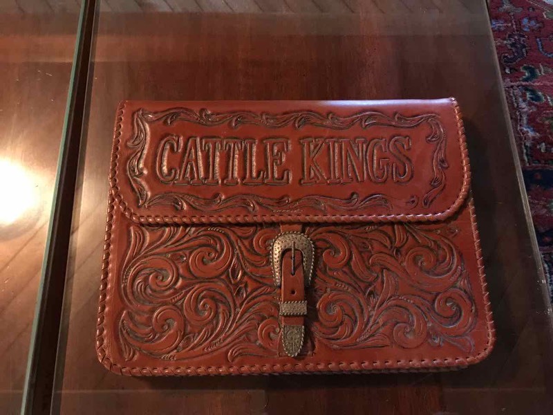 lot 557 image: Book  Cattle Kings of Texas with Tooled Leather Case, Copy 25350 Signed