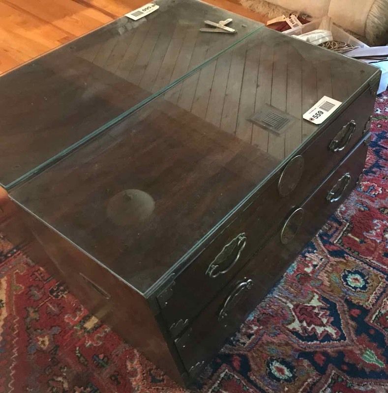 lot 559 image: Oriental 2-Drawer Chest (Special Note)