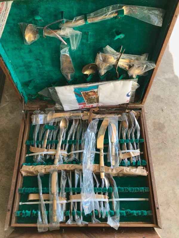 lot 598 image: Flatware Set, Brass