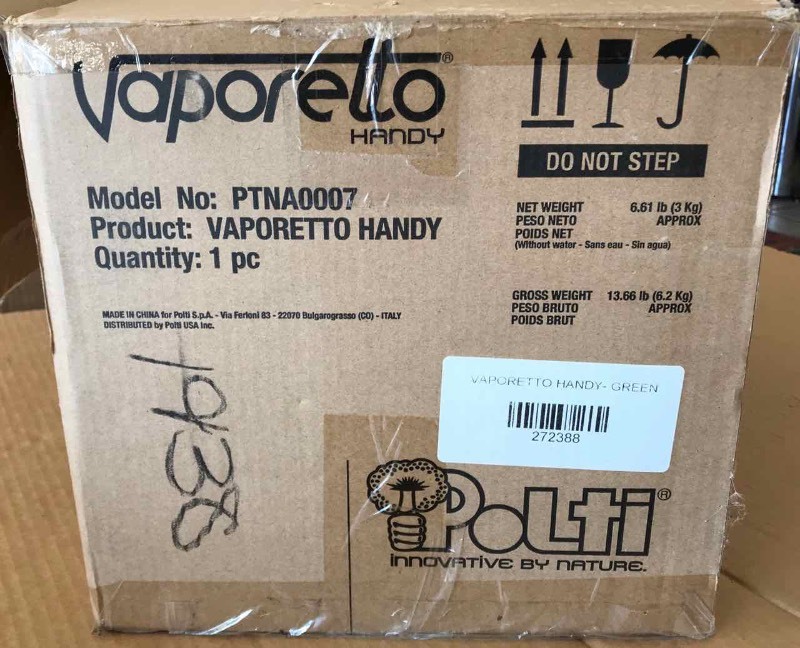 lot 608 image: Polti Vaporetto Steam Cleaner (Still in plastic)