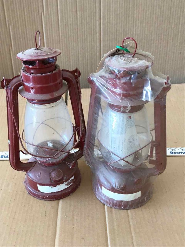 lot 620 image: (2) Kerosene Lanterns, Modern