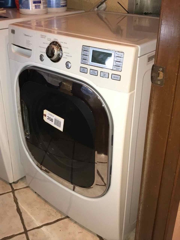 lot 208 image: LG Dryer (DLEX3001W)