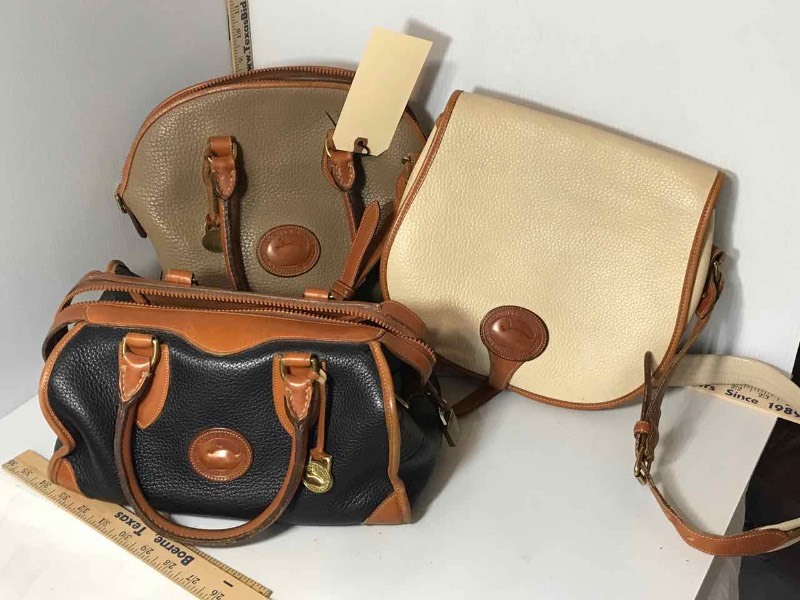 lot 227 image: (3) Purses  Dooney & Bourke