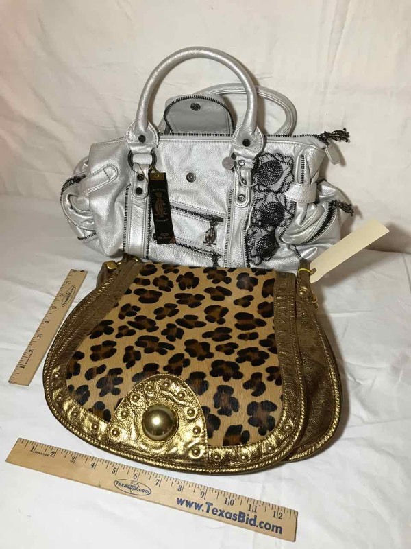 lot 285 image: (2) Purses Metallics