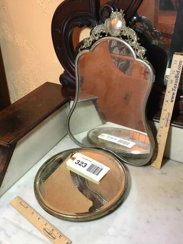 lot 323 image: (2) Mirrors  Tray & Standing