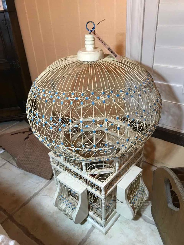 lot 332 image: Ornate Bird Cage