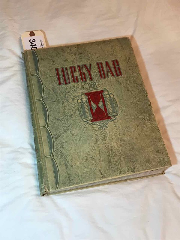 lot 340 image: Book  1943 Lucky Bag, Day to Day Story of a Mid Shipman
