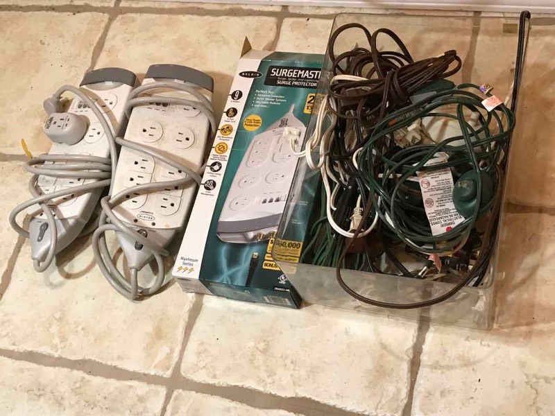 lot 359 image: Asst. Extension Cords & Plug Strips