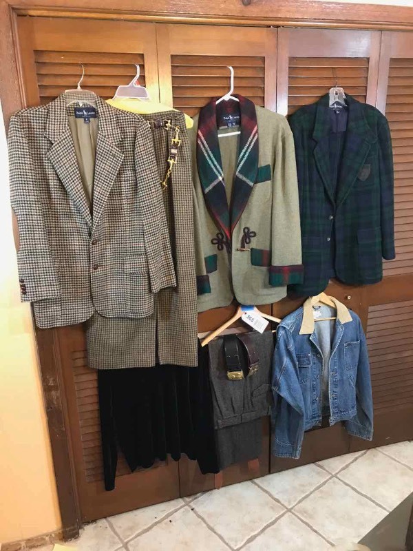 lot 365 image: (9) Lauren Brand Clothing Items