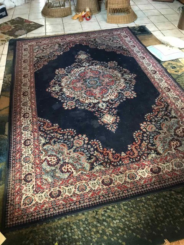lot 666 image: Area Rug  Blue