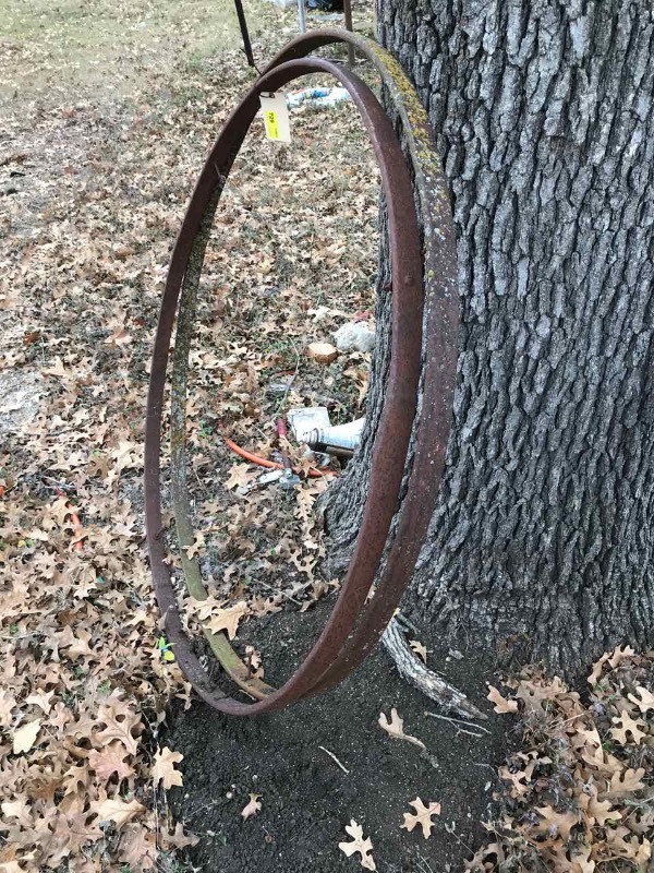 lot 729 image: (2) Wagon Tires