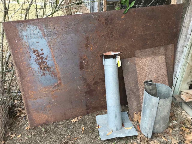 lot 732 image: Asst. Sheet Metal