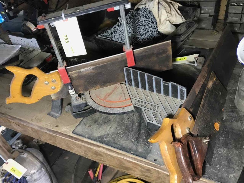 lot 753 image: Hand Miter Saws & Miter Box