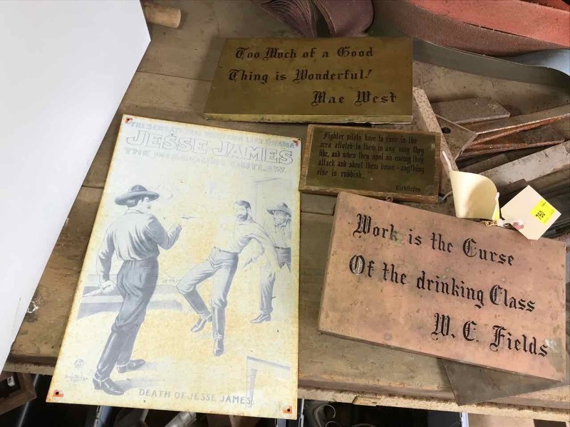 lot 760 image: Signs & Tin Sign