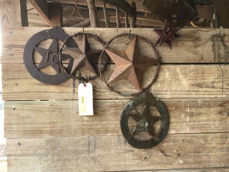 lot 794 image: Metal Stars