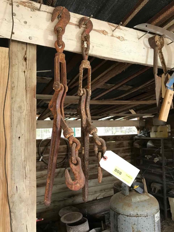 lot 808 image: (2) Chain Boomers