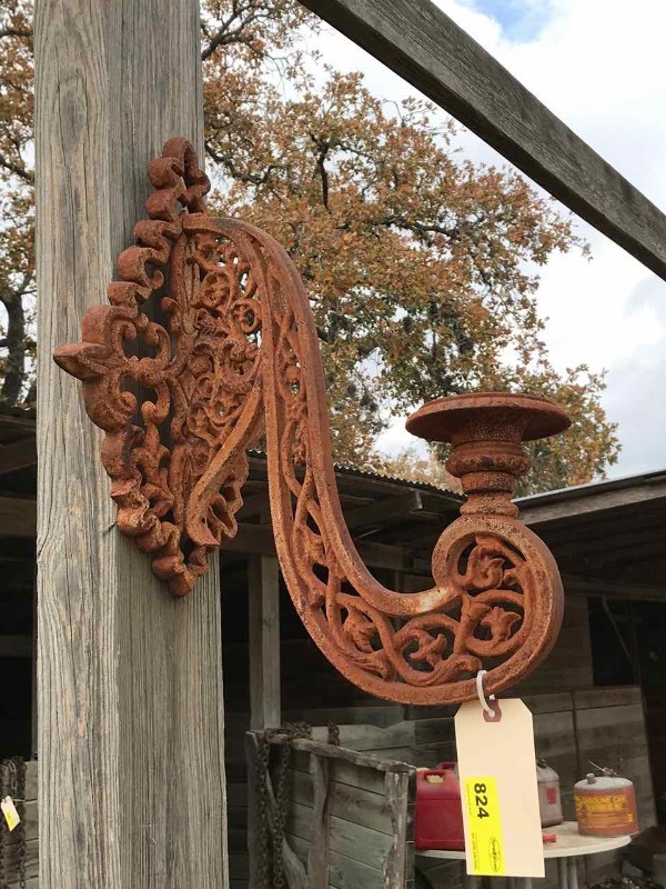 lot 824 image: Iron Wall Sconce