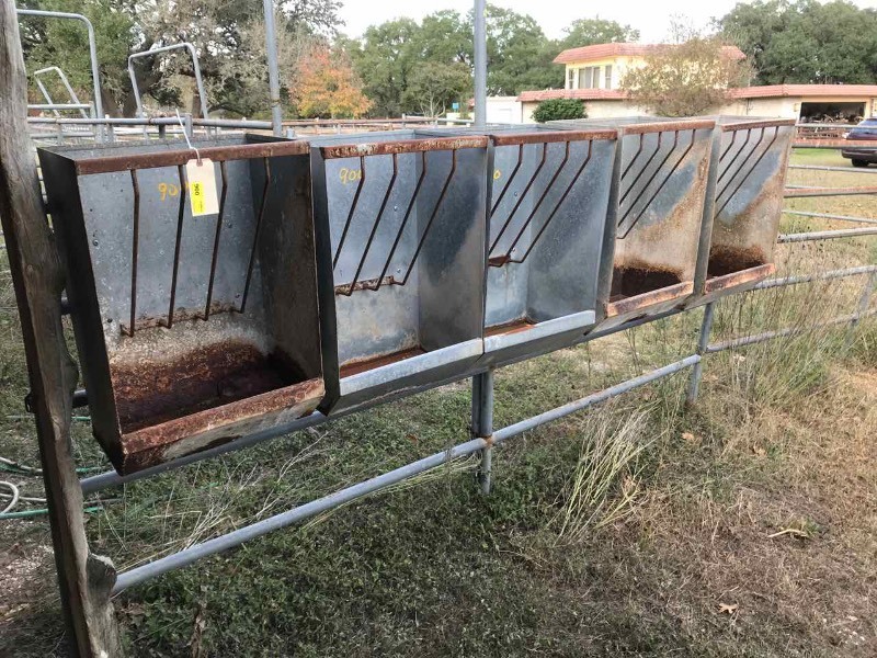 lot 900 image: (5) Horse Feeders