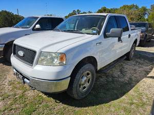 lot 3 image: Surplus 2006 Ford F150 XLT Triton, white 4x4 (1FTRW14W86FB02100)