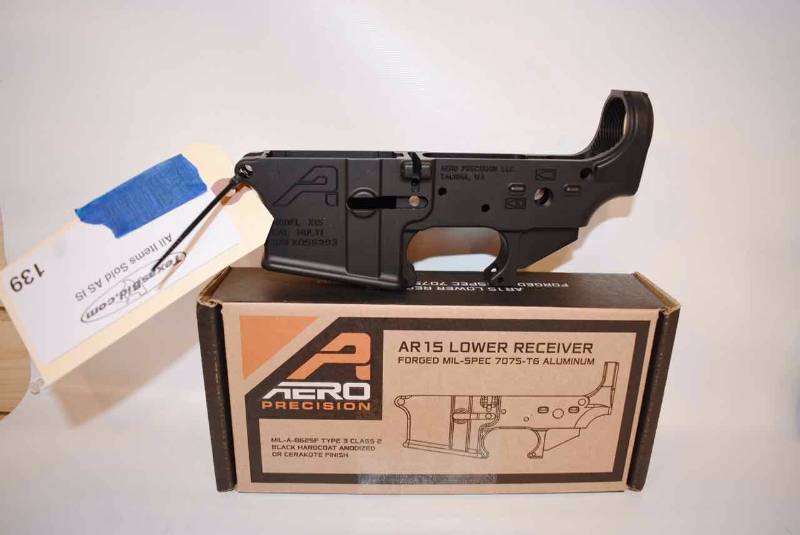 lot 139 image: Incomplete Lower Receiver  Aero Precision,  Mod. X15, (AR15) Multi Cal,  (sn  X056293) new