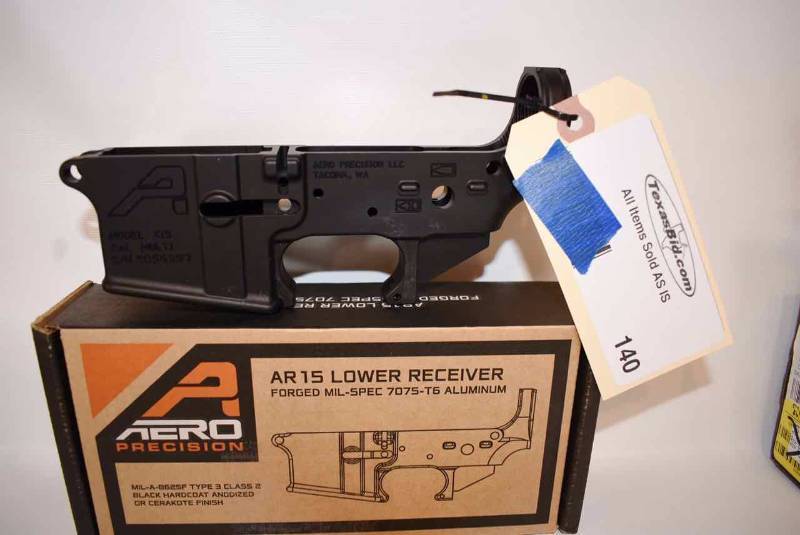 lot 140 image: Incomplete Lower Receiver  Aero Precision,  Mod. X15, (AR15) Multi Cal,  (sn  X056297 new