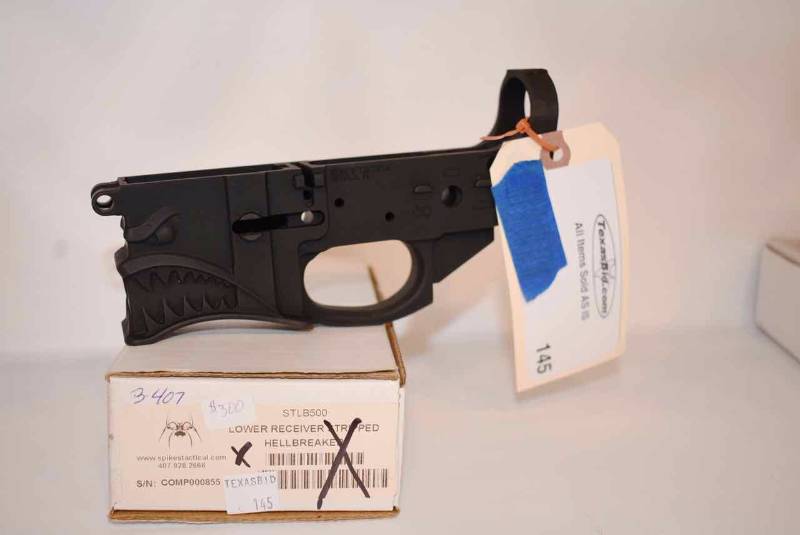 lot 145 image: Incomplete Lower Receiver  Sharps Bros. Hellbreaker,  Mod. STLB500, Spikes Tactical,  (AR15) Multi Cal,  (sn  COMP000855) new