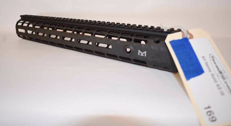 lot 169 image: M5 15 Enhanced M-LOK Handguard Gen-2 Anodized Black (new)