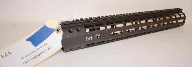 lot 171 image: M5 15 Enhanced M-LOK Handguard Gen-2 Anodized Black (new)