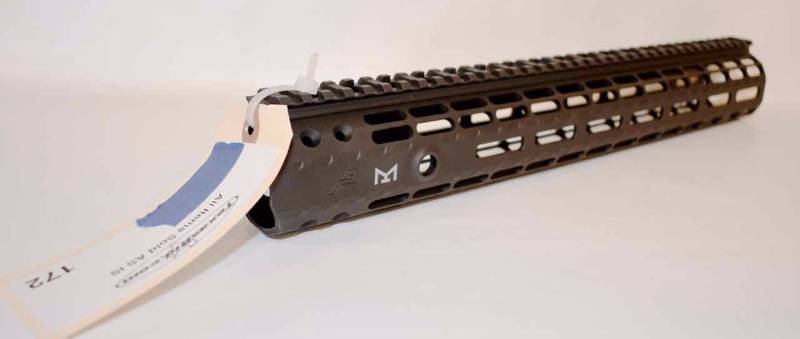 lot 172 image: M5 15 Enhanced M-LOK Handguard Gen-2 Anodized Black (new)