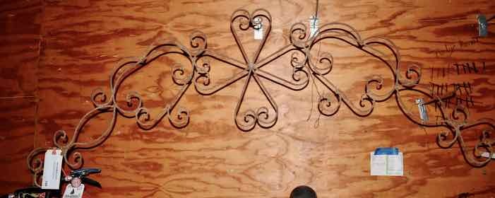 lot 188 image: Ornamental Iron Scroll Work