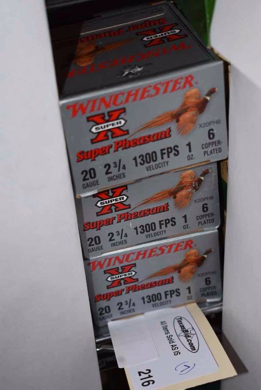 lot 216 image: (7) Winchester Super Pheasant 20 ga. 6