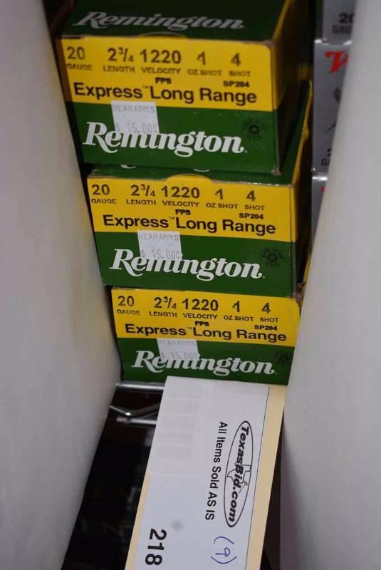 lot 218 image: (9) Remington Express Long Range 20 ga.