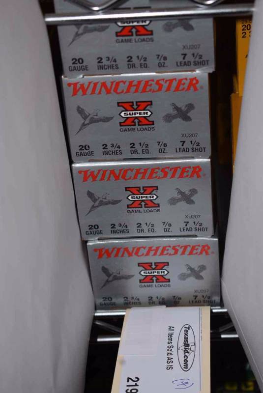 lot 219 image: (4) Winchester Game Loads 20 ga.