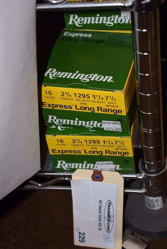 lot 229 image: (5) Remington Express Long Range 16 ga.