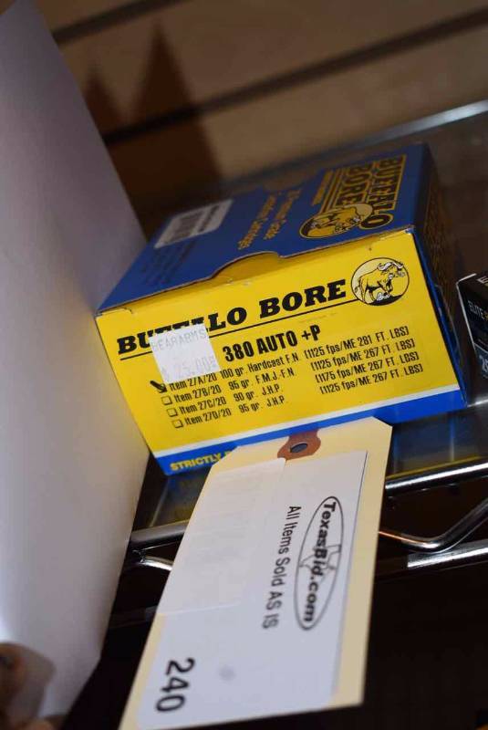 lot 240 image: (1) Buffalo Bore 380 Auto P