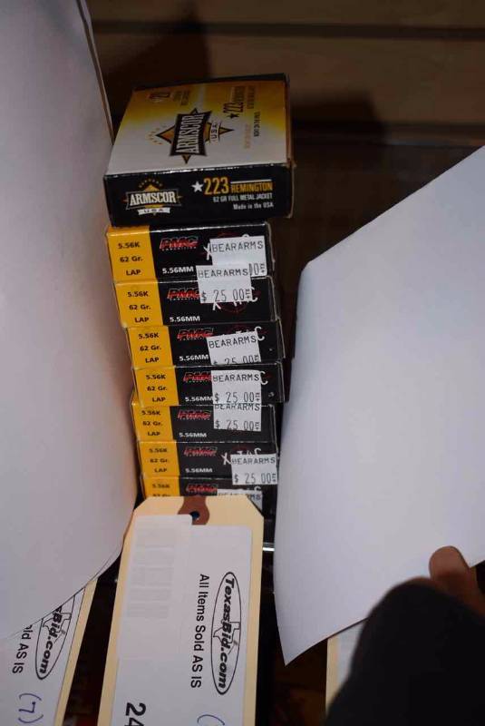 lot 246 image: (1) Armscor 223 Remington 62 gr. FMJ and (7) PMC X-Tac 5.56mm 62 gr. LAP