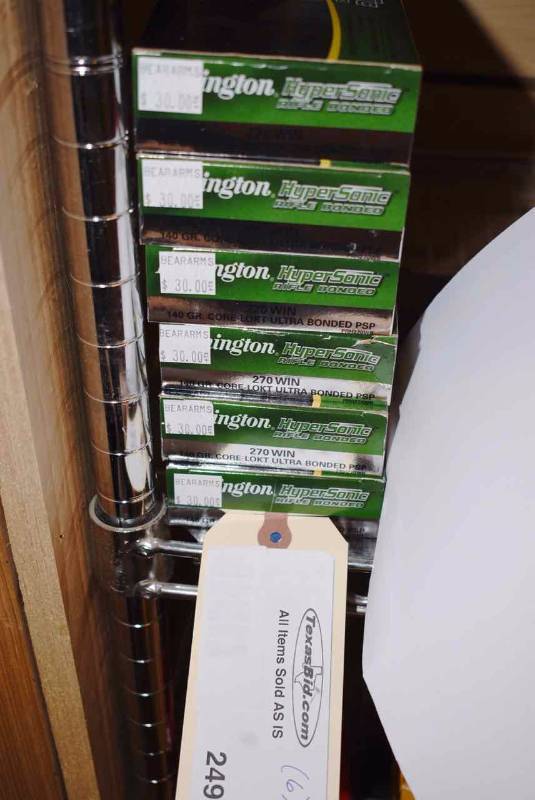 lot 249 image: (6) Remington HyperSonic 270 Win. 140 gr.
