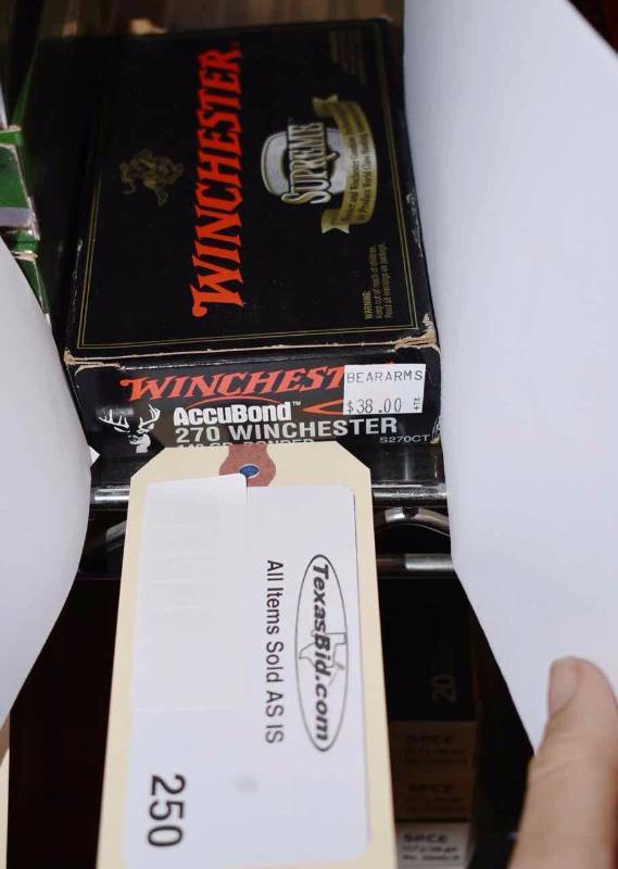 lot 250 image: (1) Winchester AccuBond 270 Winchester 140 gr. Bonded