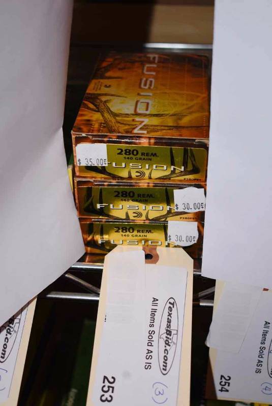 lot 253 image: (3) Fusion 280 Rem. 140gr.
