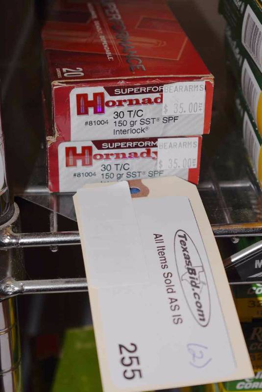lot 255 image: (2) Hornady Superformance 30 TC 150gr. SST SPF