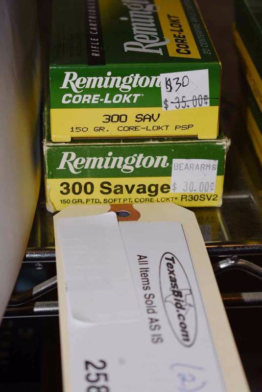 lot 258 image: (2) Remington 300 Sav. 150gr. Core Lokt PSP & Soft Pt. Core-Lokt