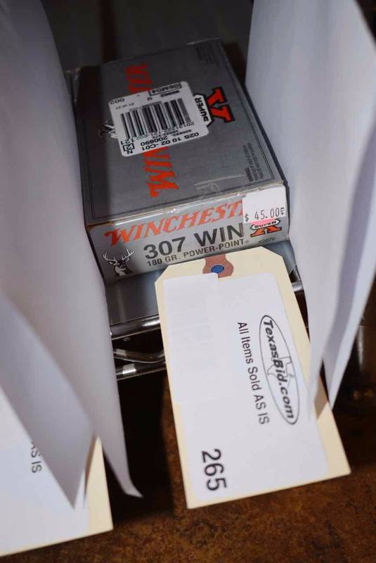 lot 265 image: (1) Winchester 307 Win.