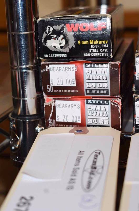 lot 267 image: (2) 9mm Makarov (1) Wolf 95gr. FMJ & (2) Monarch 94gr. FMJ