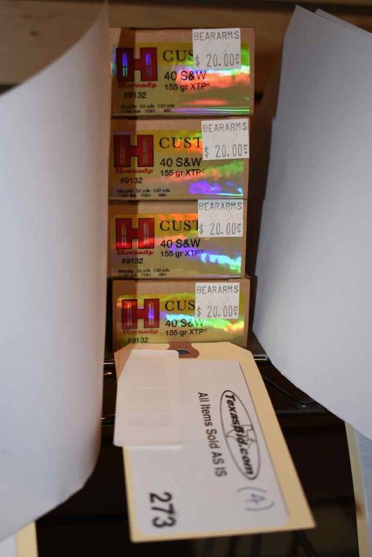 lot 273 image: (4) Hornady 40 S&W 155gr. XTP
