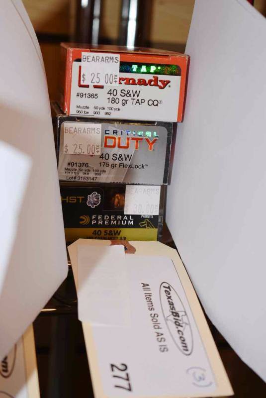 lot 277 image: (3) Hornady & Federal Premium 40 S&W