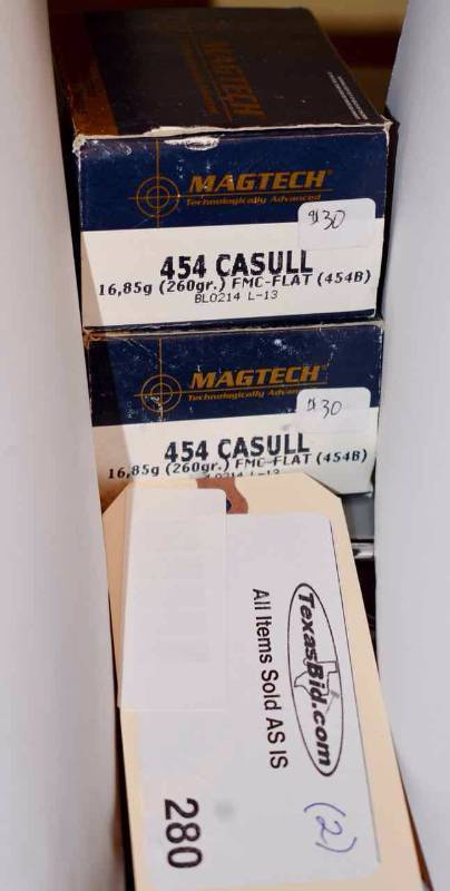 lot 280 image: (2) Magtech 454 Casull