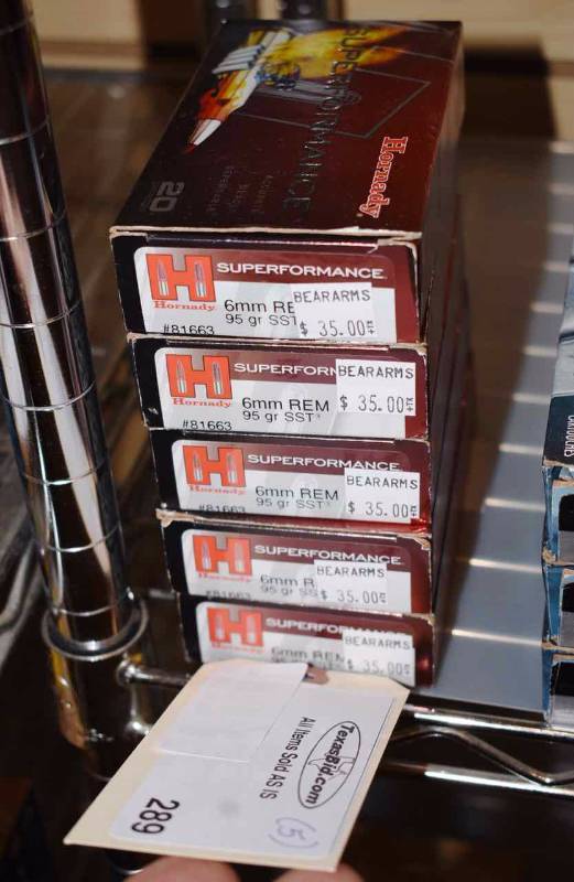 lot 289 image: (5) Hornady Superformance 6mm Rem. 95gr. SST